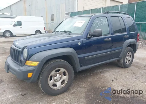 2006 Jeep Liberty Sport из США, поврежденный, VIN 1J8GL48K96W171637